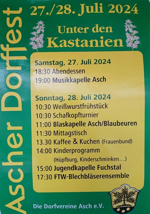 Dorffest Asch Landsberg