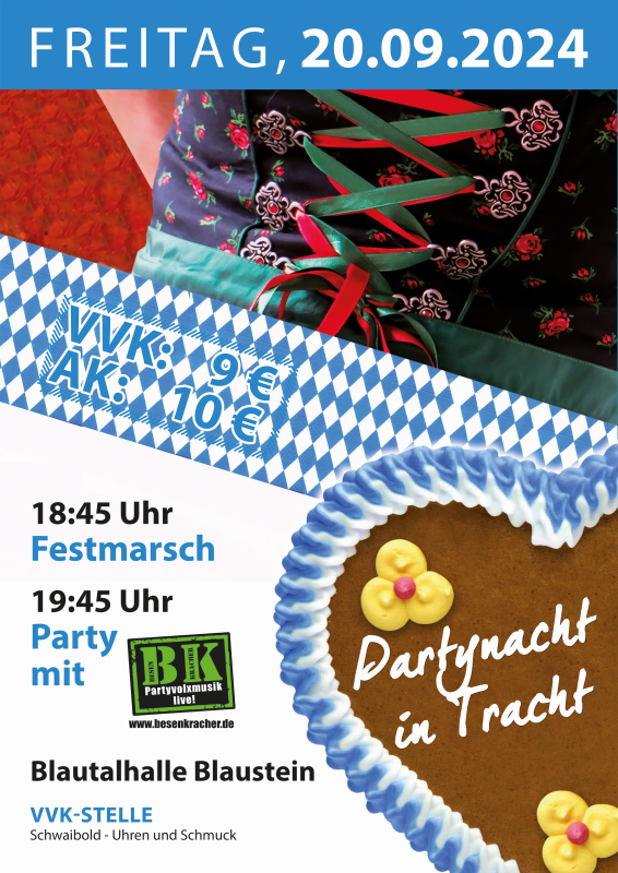 Festmarsch Partynacht in Tracht